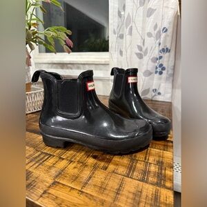 Hunter original Chelsea gloss boot